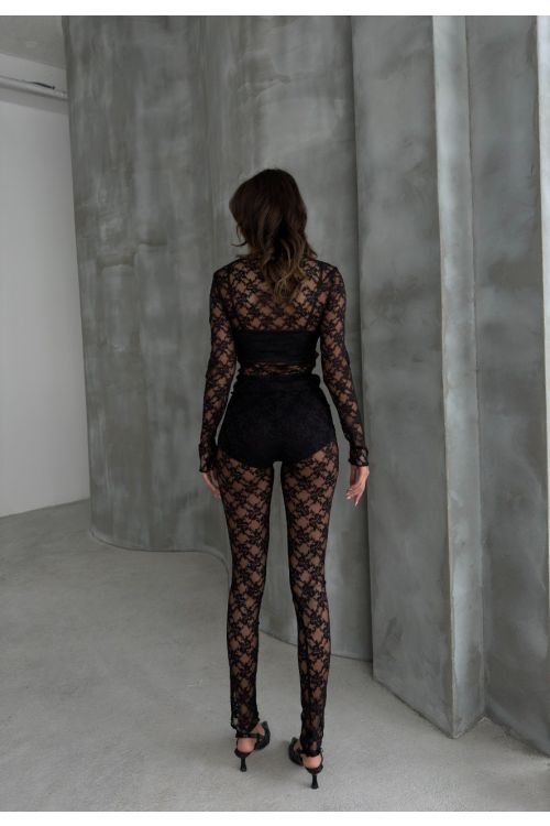 Lace Suit - Black