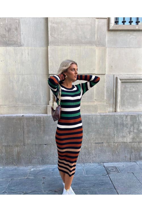 Striped Dress - Multicolored